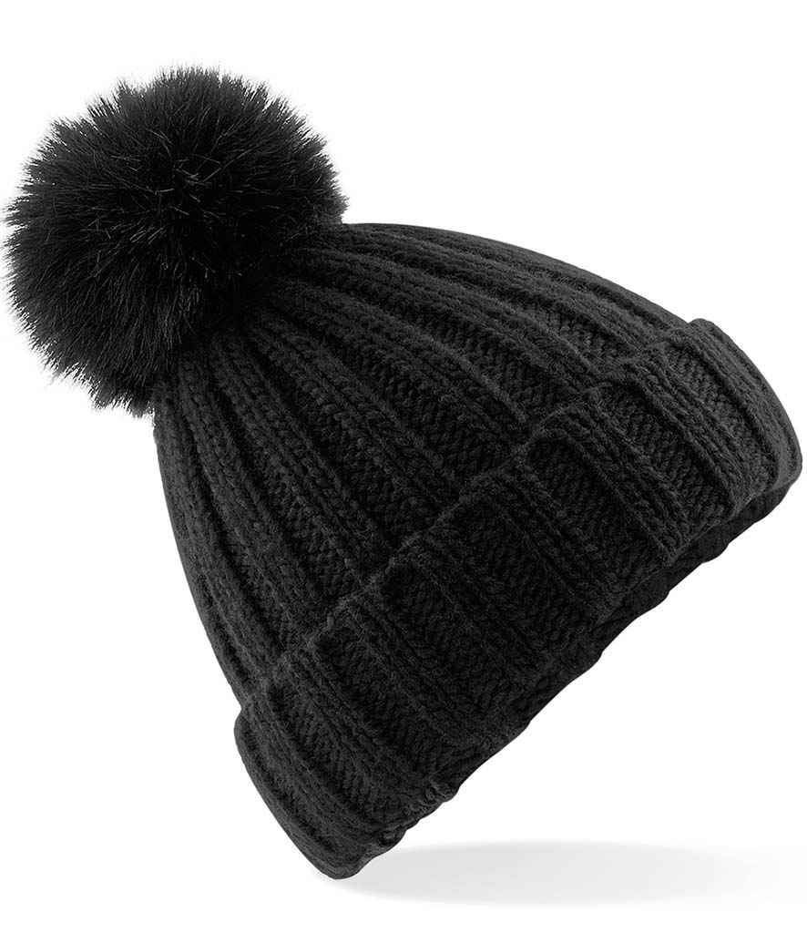 Beechfield B413 Verbier Fur Pop Pom Beanie
