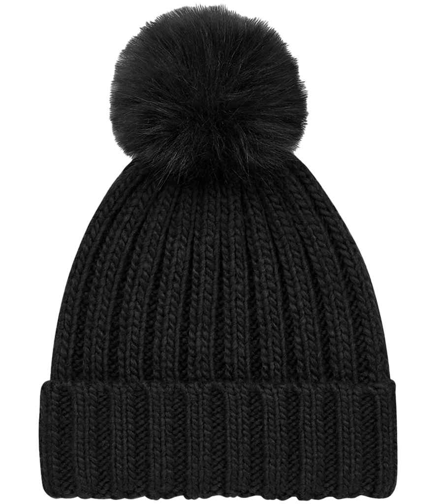 Beechfield B413 Verbier Fur Pop Pom Beanie