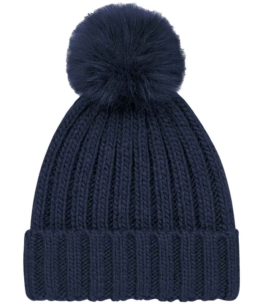Beechfield B413 Verbier Fur Pop Pom Beanie