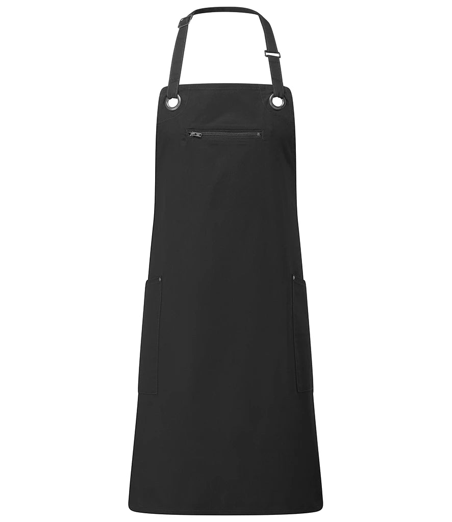 Premier PR121 Barley Contrast Stitch Bib Apron