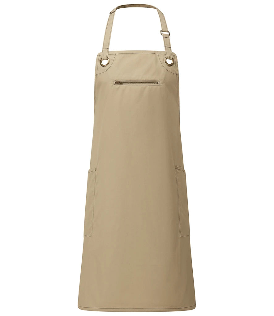 Premier PR121 Barley Contrast Stitch Bib Apron
