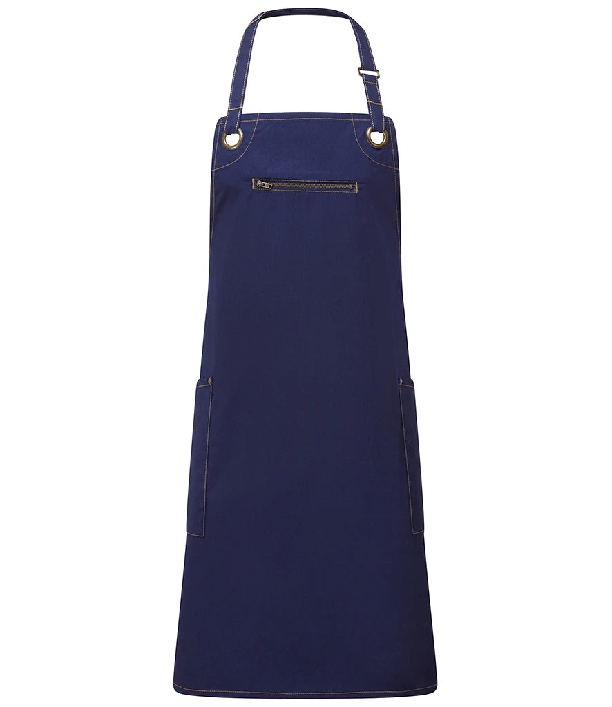 Premier PR121 Barley Contrast Stitch Bib Apron