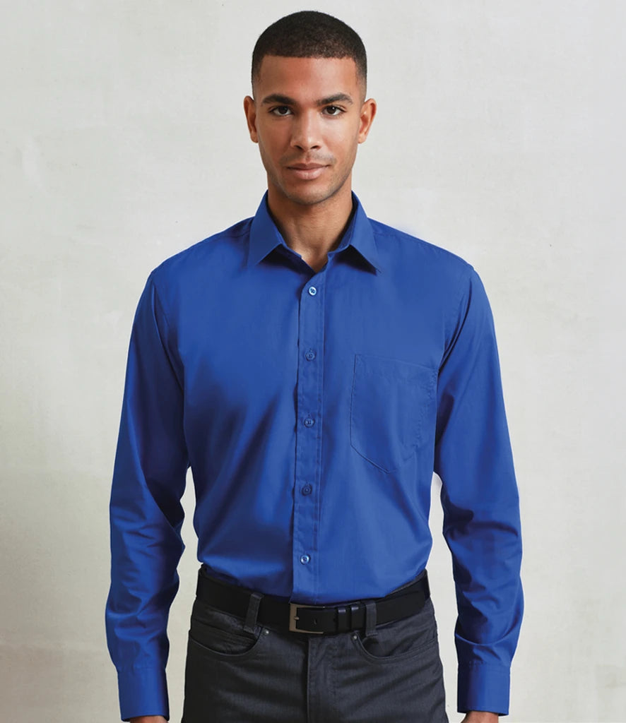 Premier PR200 Long Sleeve Poplin Shirt