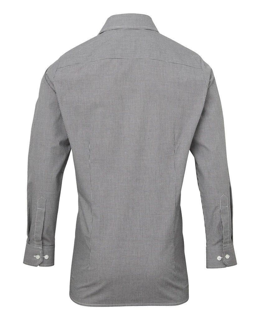 Premier PR220 Long Sleeve Gingham Shirt