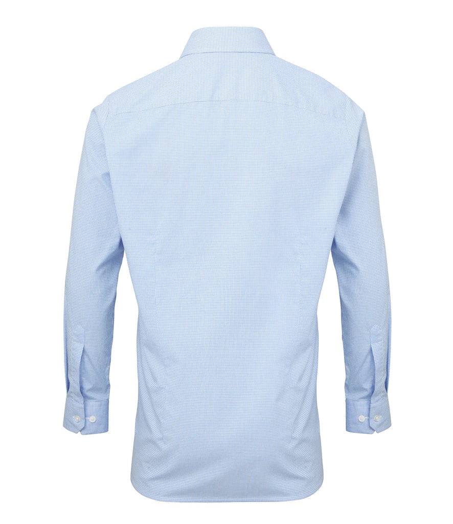 Premier PR220 Long Sleeve Gingham Shirt
