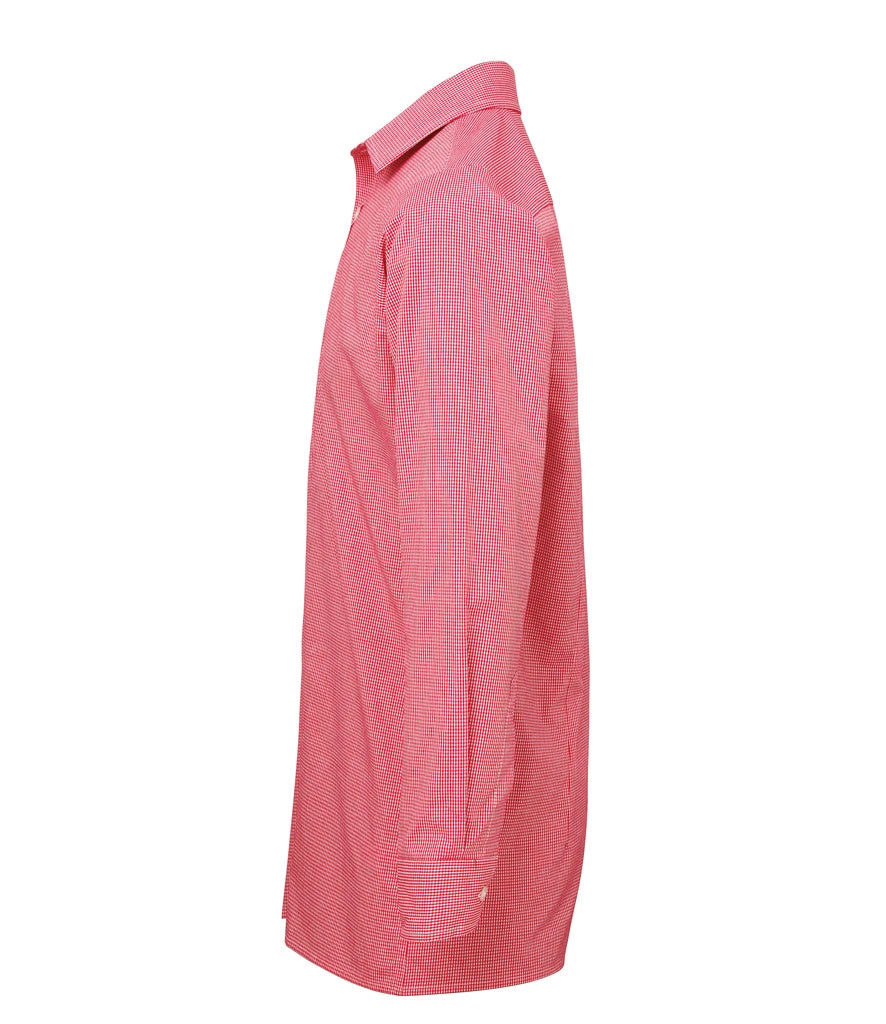 Premier PR220 Long Sleeve Gingham Shirt