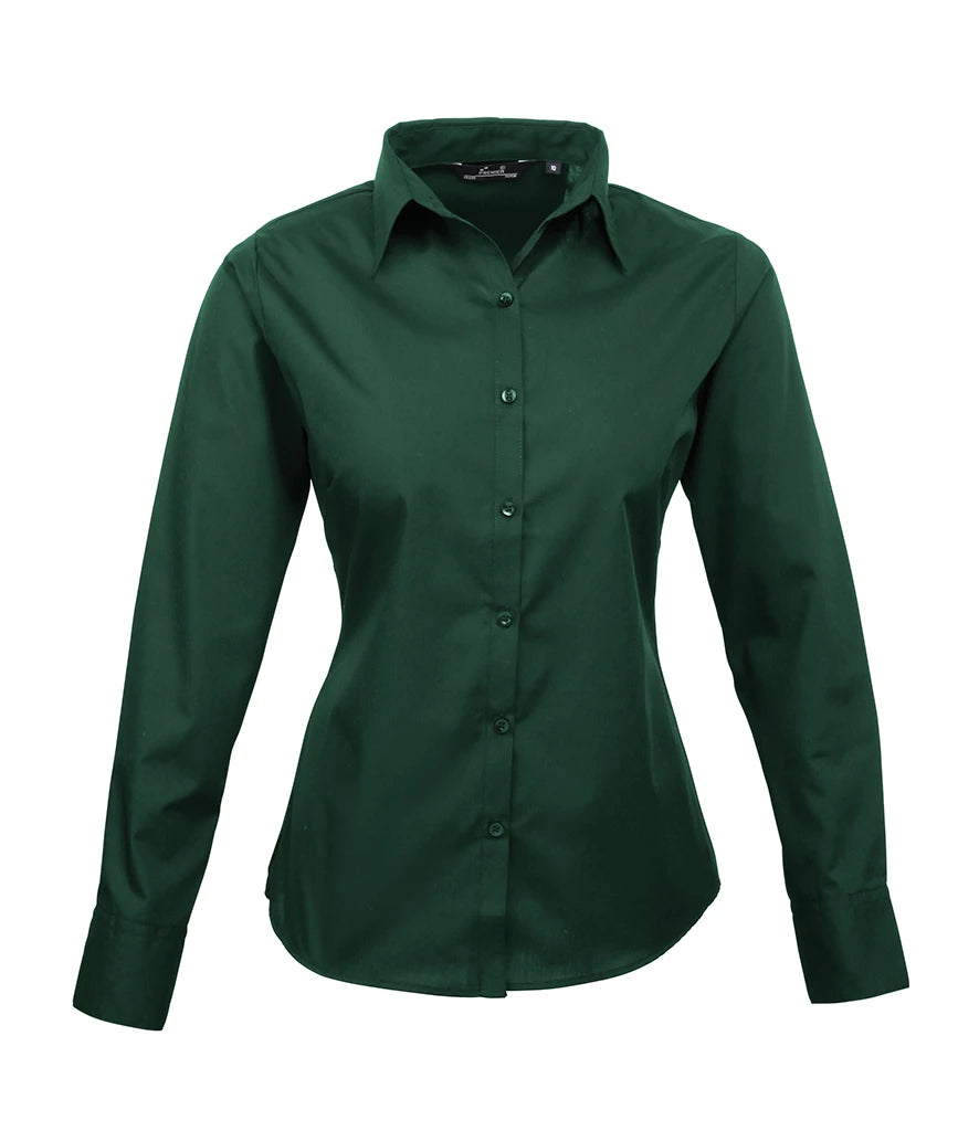 Premier Ladies PR300 Long Sleeve Poplin Blouse