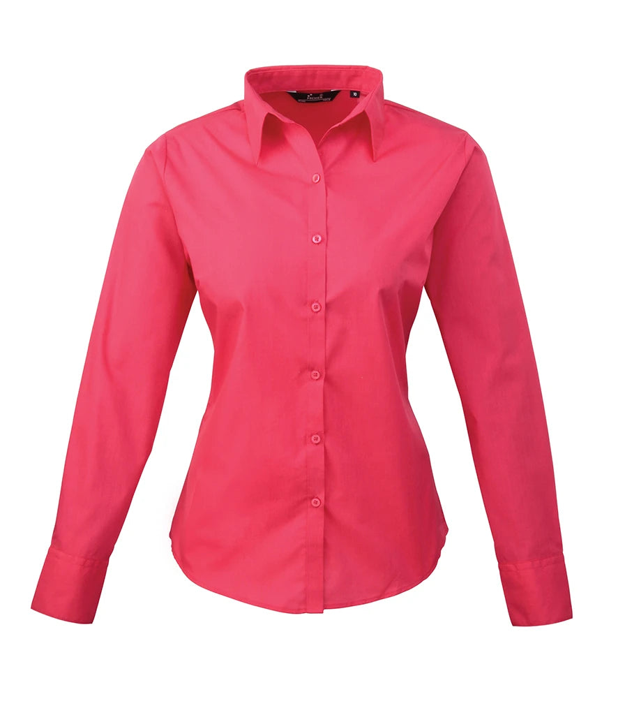 Premier Ladies PR300 Long Sleeve Poplin Blouse