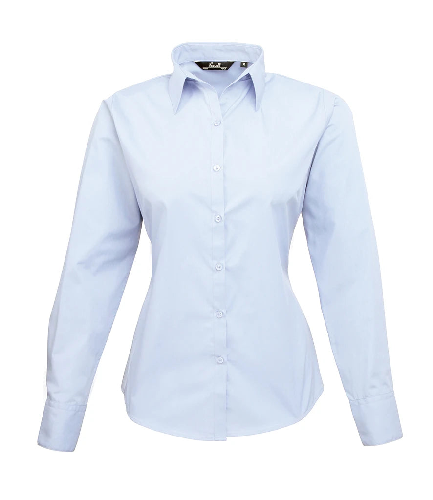 Premier Ladies PR300 Long Sleeve Poplin Blouse