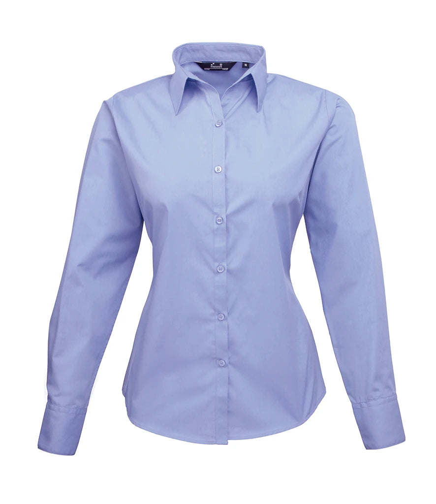 Premier Ladies PR300 Long Sleeve Poplin Blouse