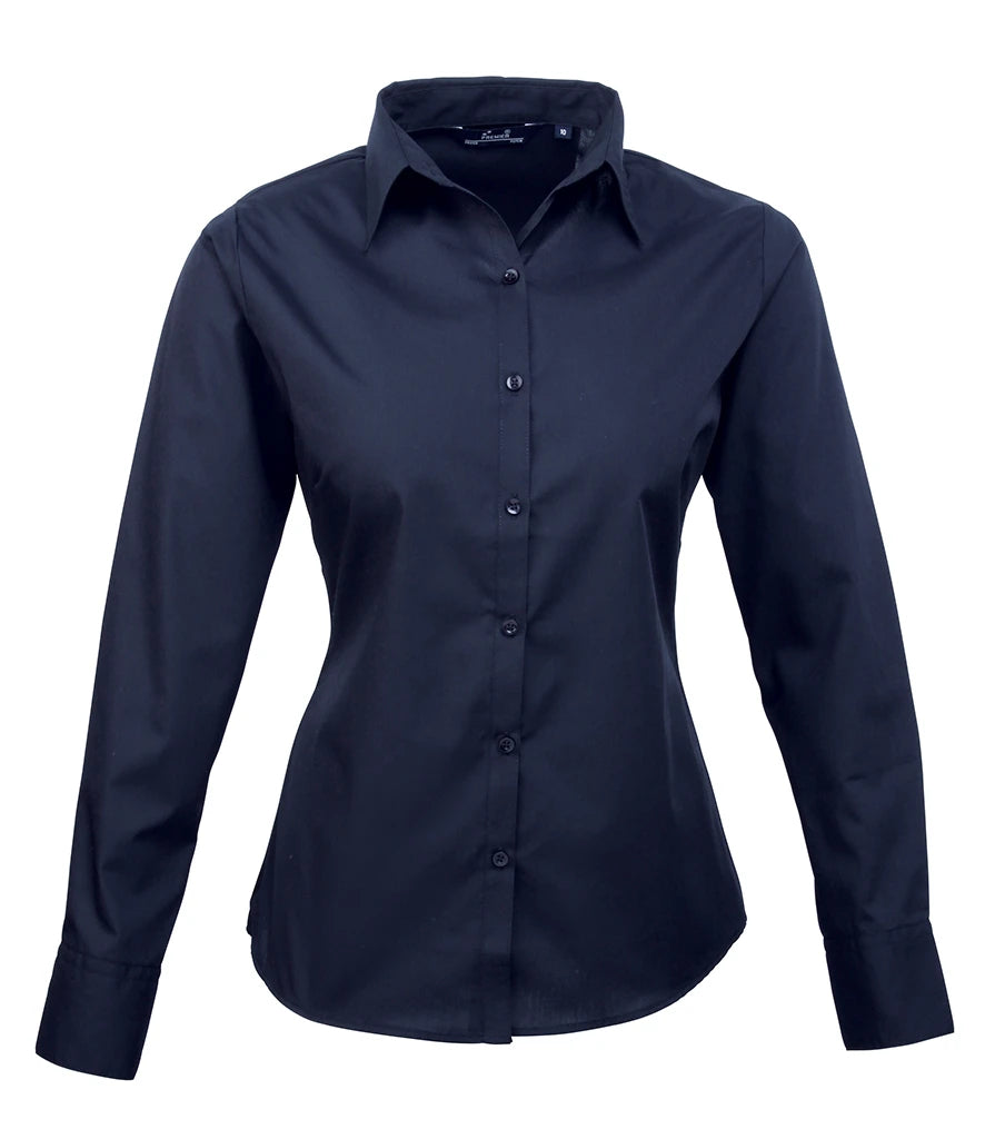 Premier Ladies PR300 Long Sleeve Poplin Blouse
