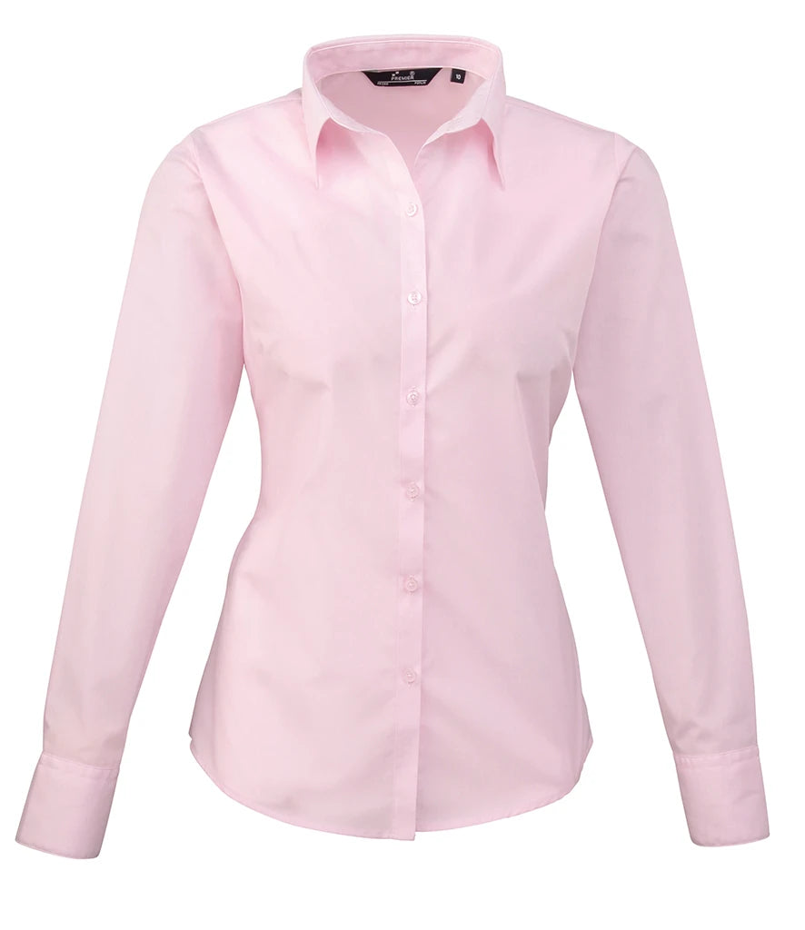 Premier Ladies PR300 Long Sleeve Poplin Blouse
