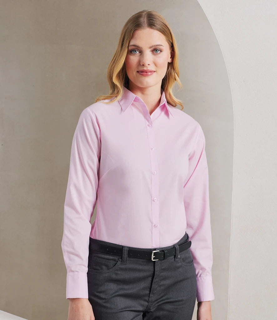 Premier Ladies PR300 Long Sleeve Poplin Blouse