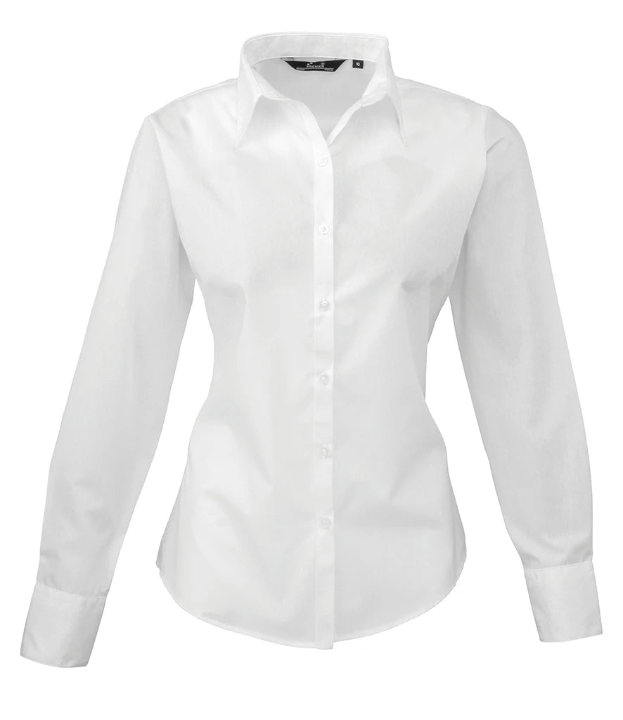 Premier Ladies PR300 Long Sleeve Poplin Blouse