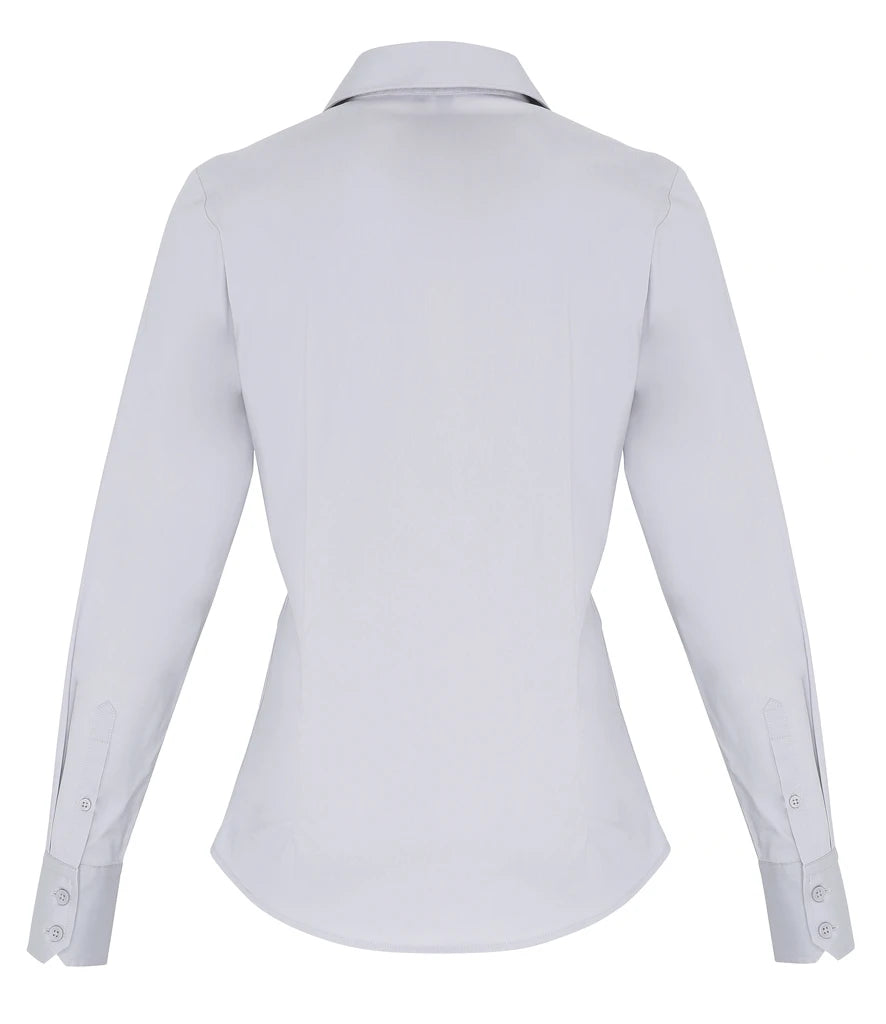 Premier Ladies PR344 Long Sleeve Stretch Fit Poplin Shirt