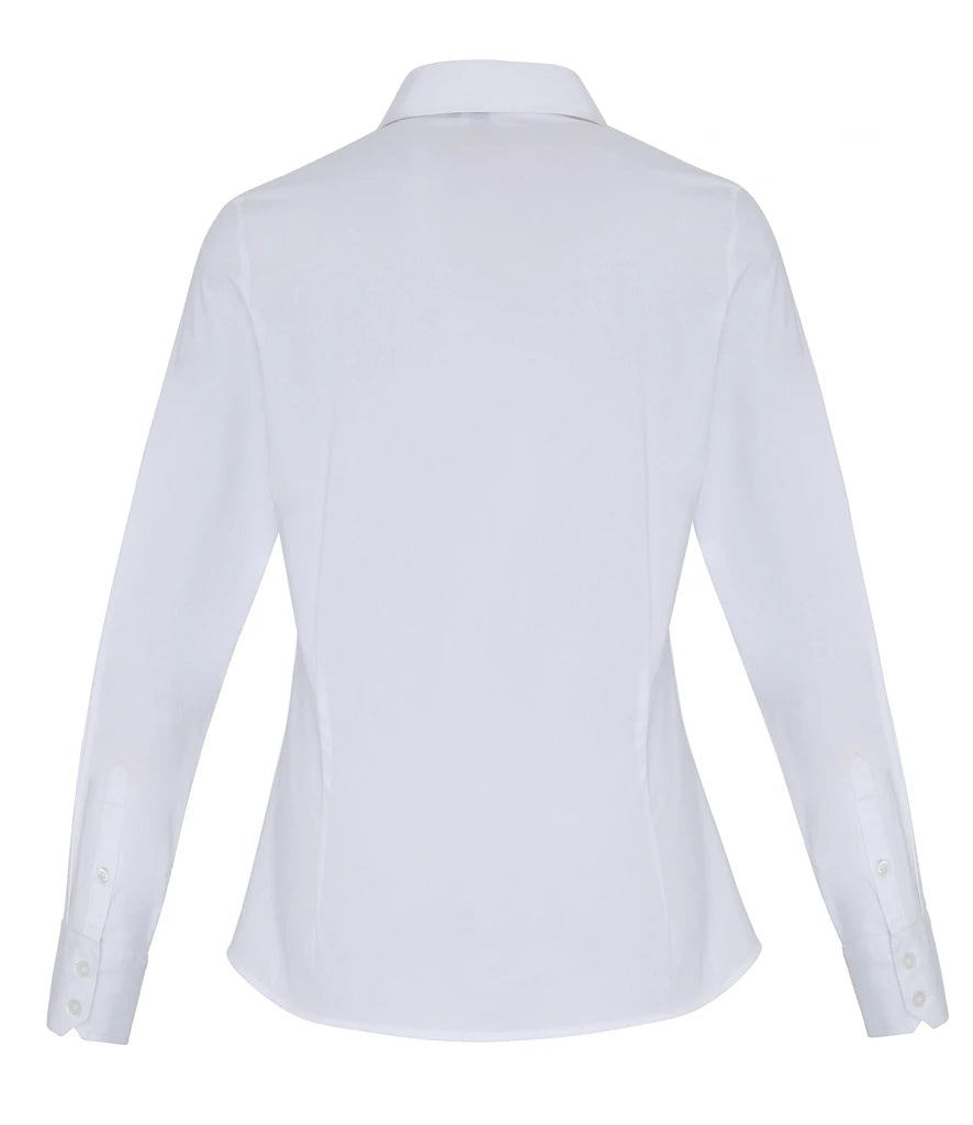 Premier Ladies PR344 Long Sleeve Stretch Fit Poplin Shirt