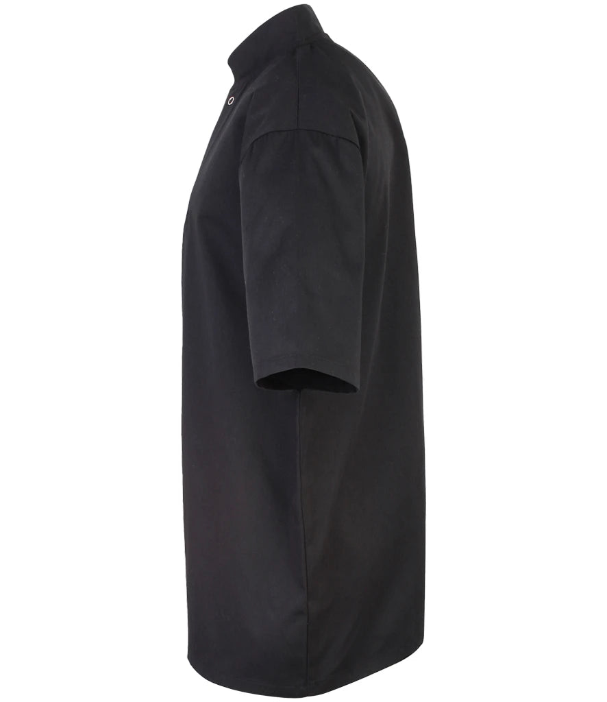 Premier PR664 Unisex Short Sleeve Stud Front Chef's Jacket