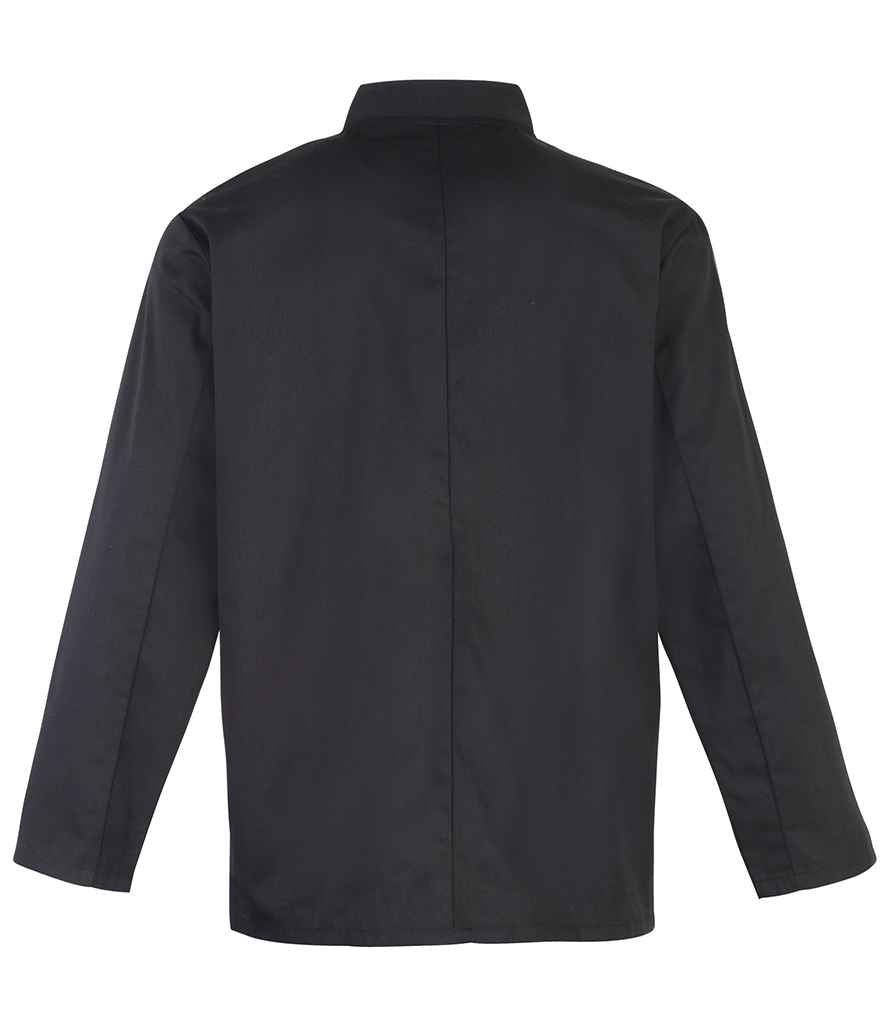 Premier PR665 Unisex Long Sleeve Stud Front Chef's Jacket