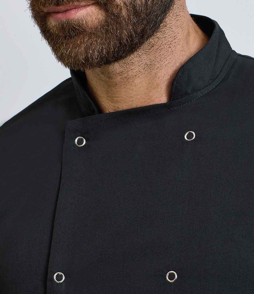 Premier PR665 Unisex Long Sleeve Stud Front Chef's Jacket