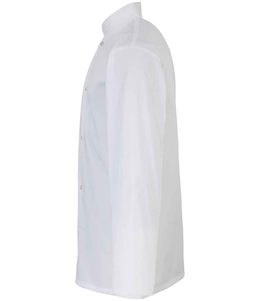 Premier PR665 Unisex Long Sleeve Stud Front Chef's Jacket