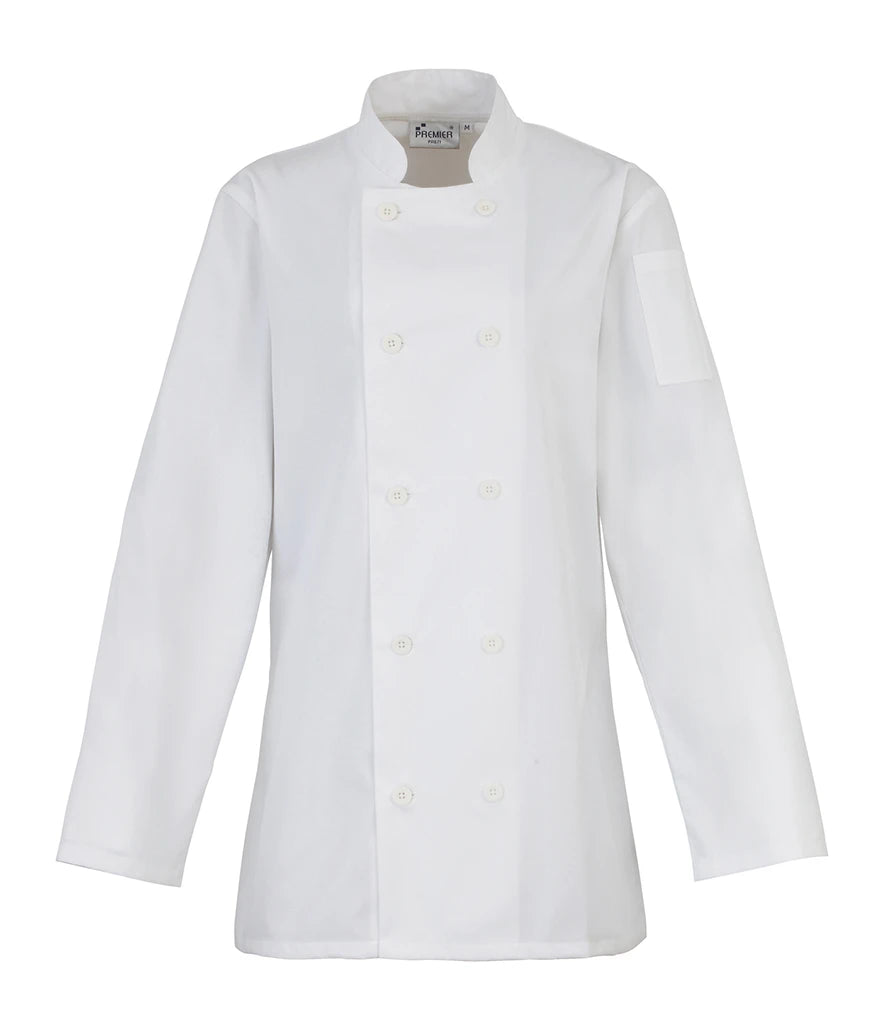Premier PR671 Women's Long Sleeve Chef's Jacket