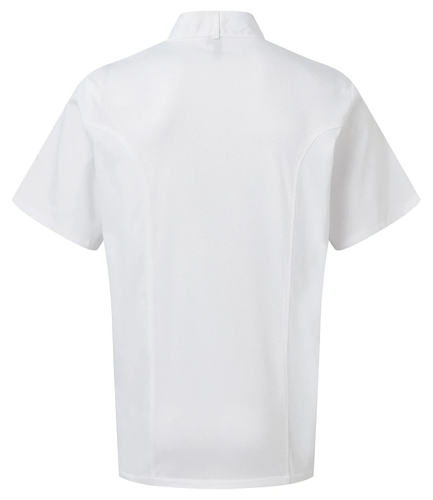 Premier PR902 Coolchecker® Short Sleeve Chef's Jacket