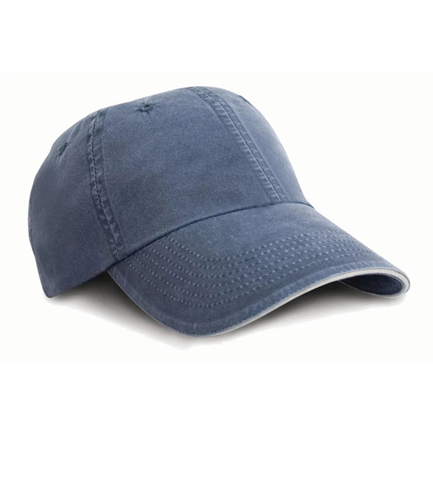 Result Headwear RC054 Washed Fine Line Cotton Cap