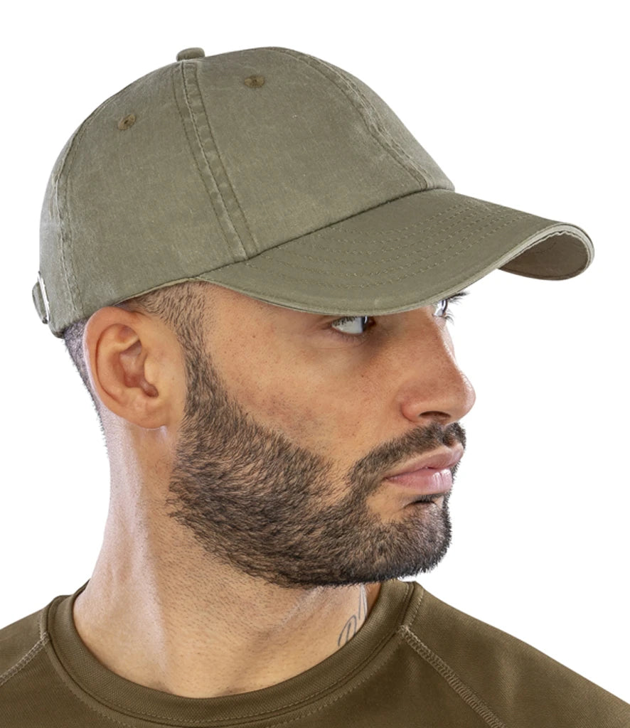 Result Headwear RC054 Washed Fine Line Cotton Cap
