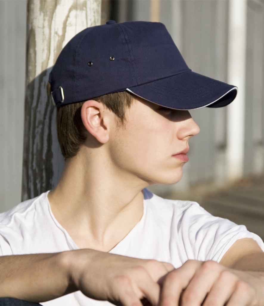 Result Headwear RC072 Plush Cotton 5 Panel Cap