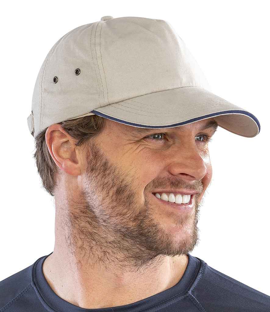 Result Headwear RC072 Plush Cotton 5 Panel Cap