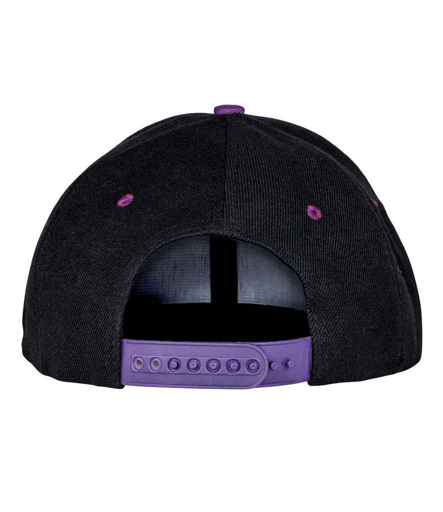 Result Headwear RC082 Contrast Bronx Snapback Cap