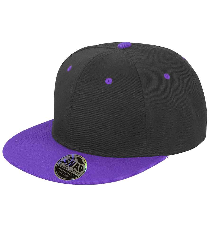Result Headwear RC082 Contrast Bronx Snapback Cap