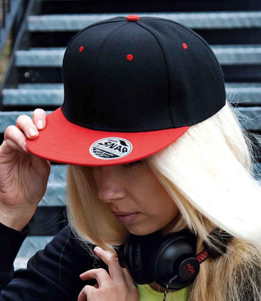 Result Headwear RC082 Contrast Bronx Snapback Cap