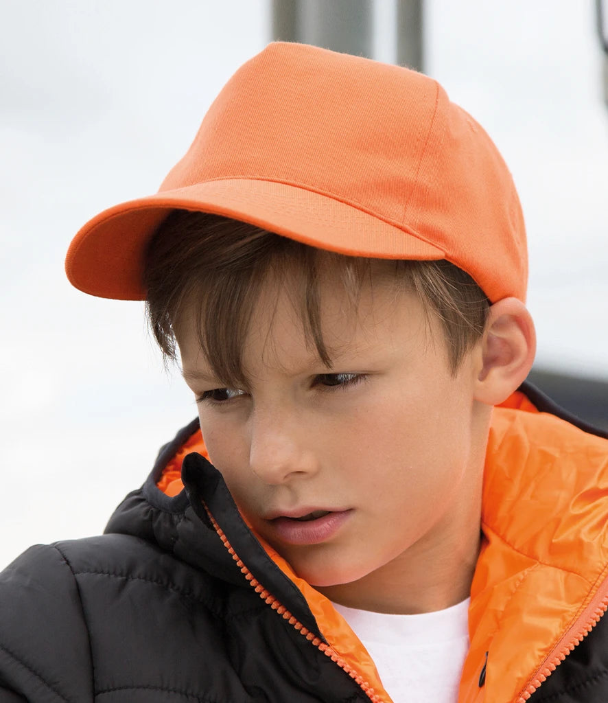 Result Headwear RC084B Kids Boston 5 Panel Printers Cap