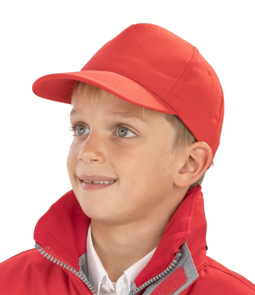 Result Headwear RC084B Kids Boston 5 Panel Printers Cap