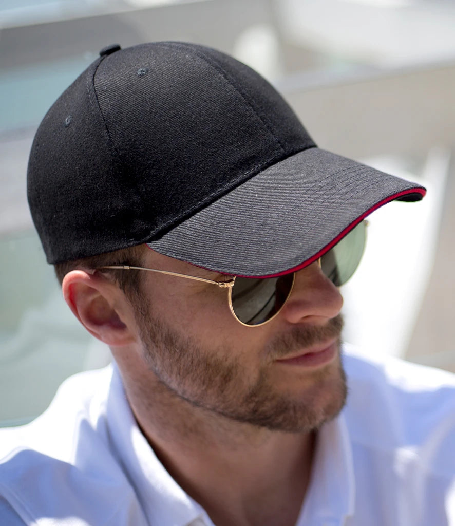 Result Headwear RC091 Memphis Sandwich Peak Cap