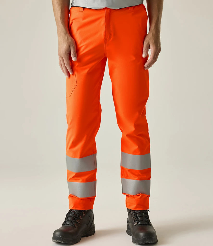 Regatta High Visibility RG547 Pro Contract Stretch Action Trousers