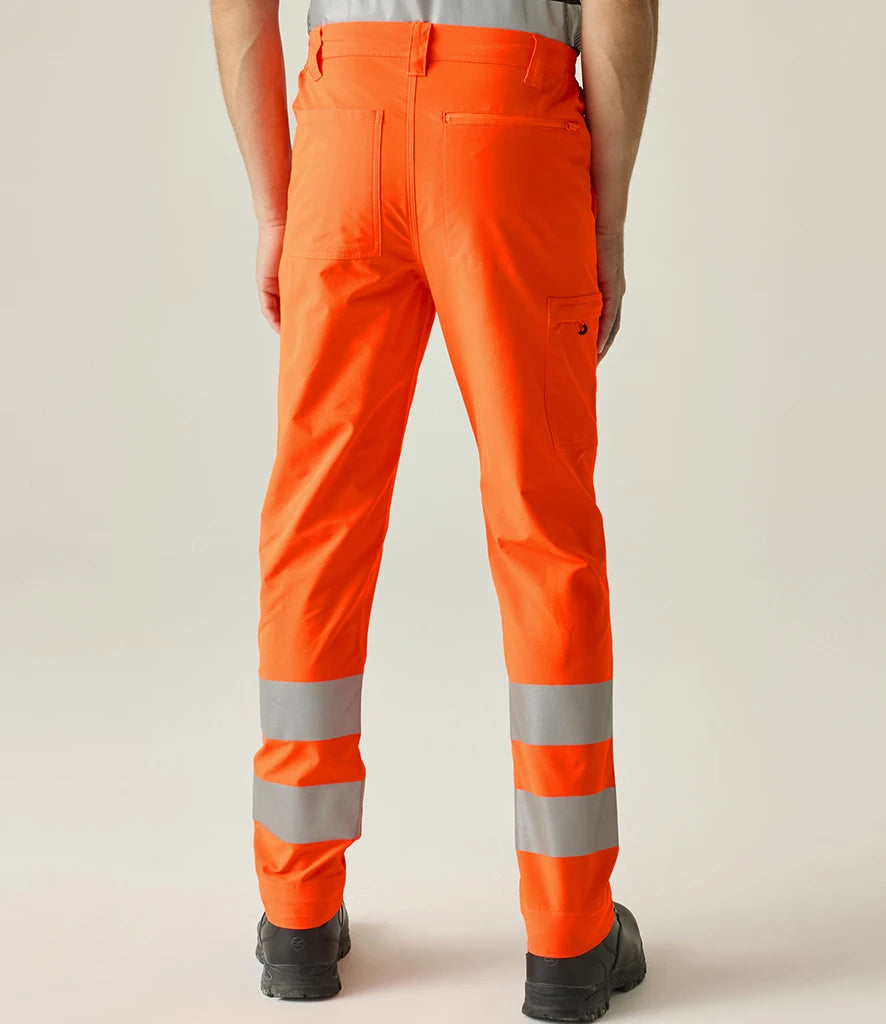 Regatta High Visibility RG547 Pro Contract Stretch Action Trousers