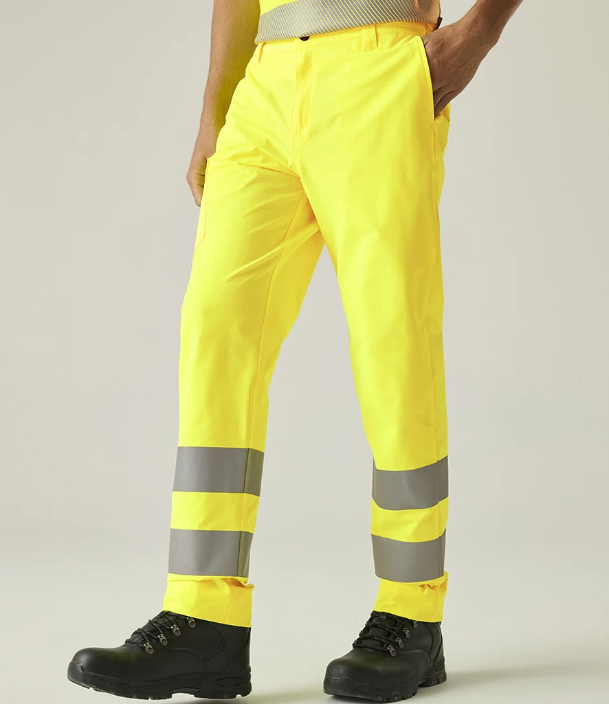 Regatta High Visibility RG547 Pro Contract Stretch Action Trousers