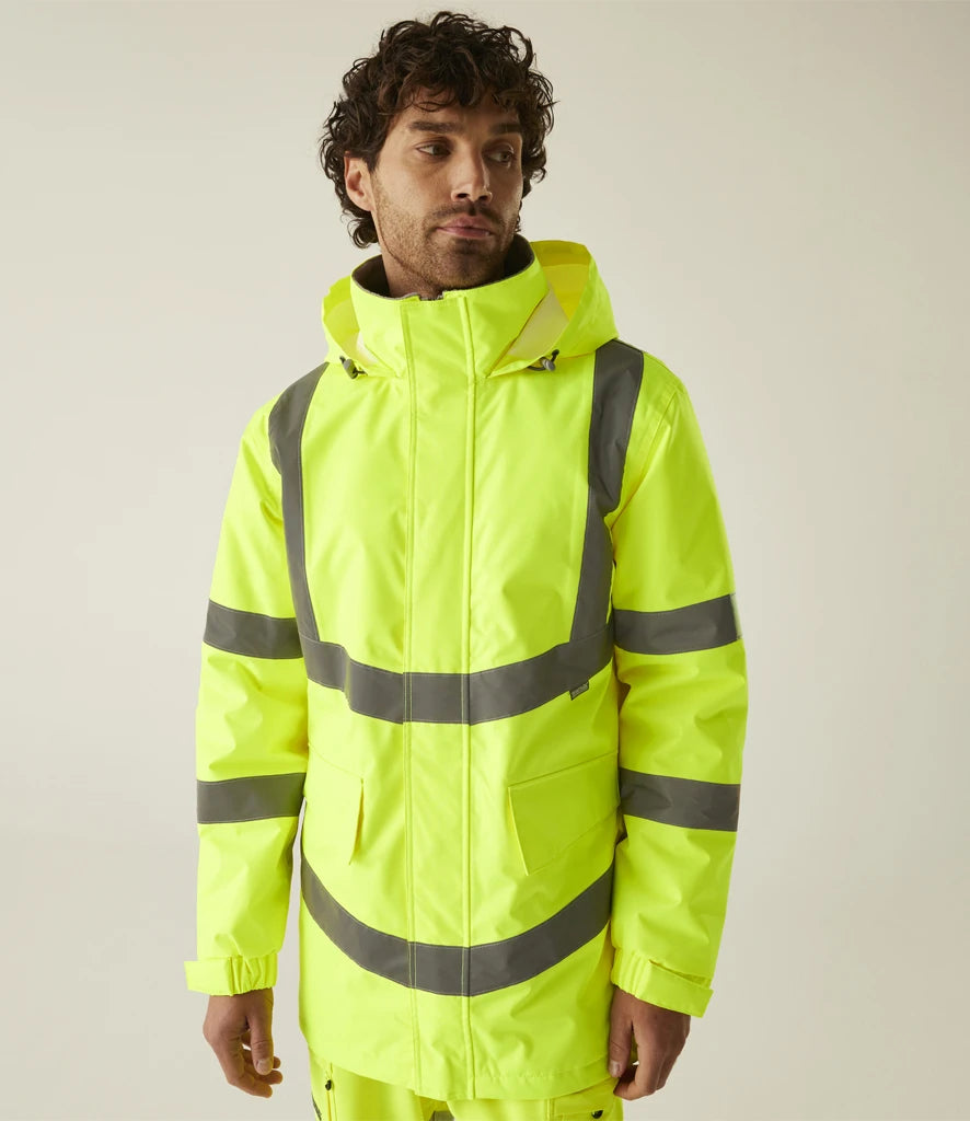 Regatta High Visibility Pro Contract Dover Parka Waterproof