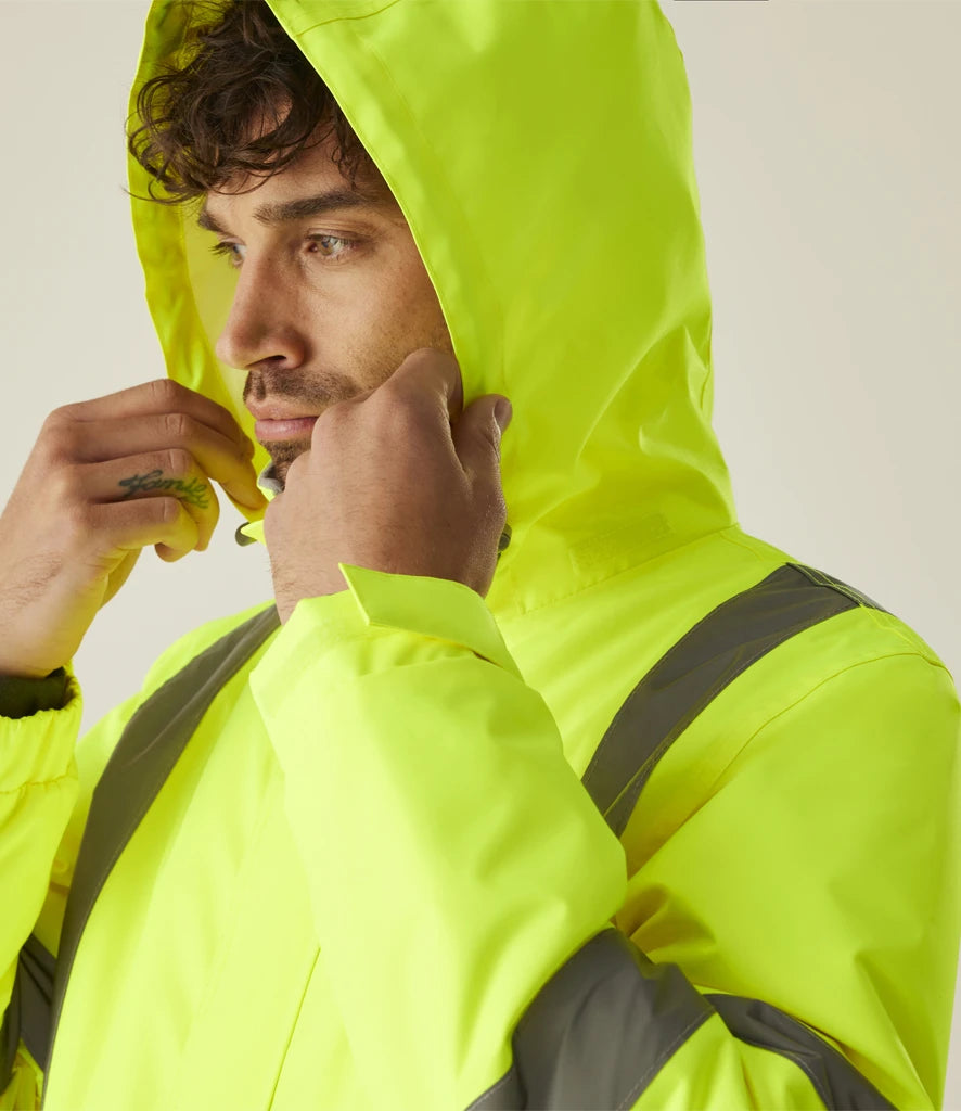 Regatta High Visibility Pro Contract Dover Parka Waterproof