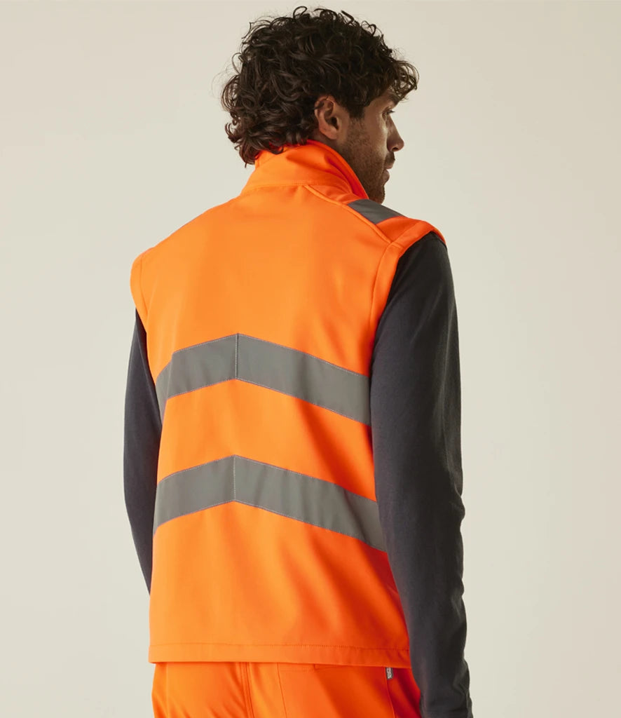 Regatta High Visibility TRB201 Pro Contract Ablaze Soft Shell Bodywarmer