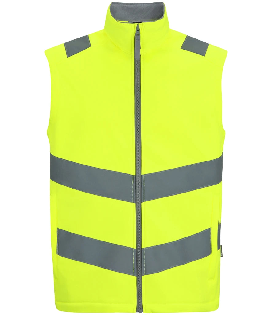 Regatta High Visibility TRB201 Pro Contract Ablaze Soft Shell Bodywarmer