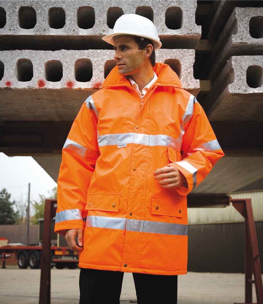 Result Safe-Guard RS18 Hi-Vis Waterproof Safety Jacket