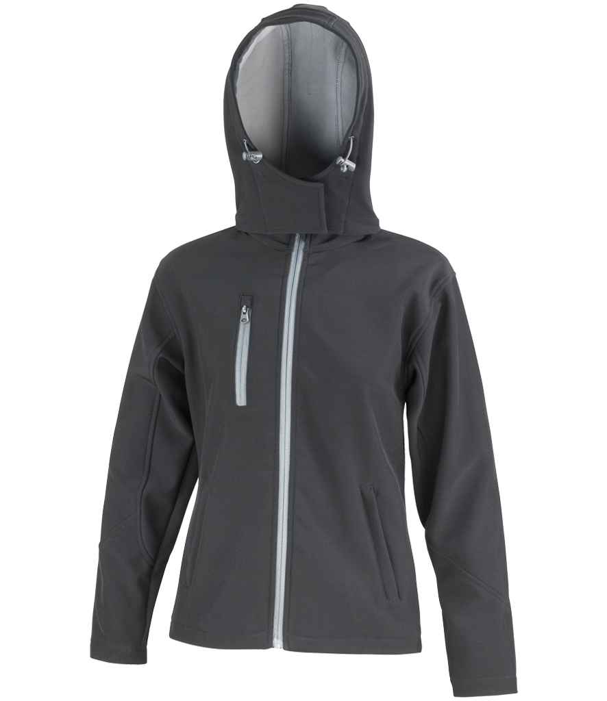 Result Recycled R230F Ladies Hooded Soft Shell Jacket