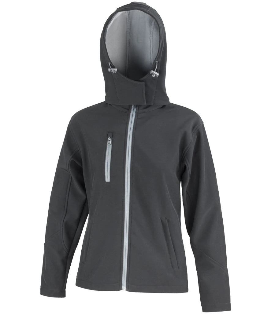 Result Recycled R230F Ladies Hooded Soft Shell Jacket