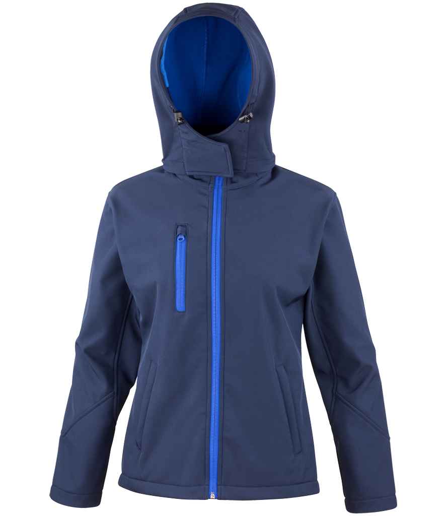 Result Recycled R230F Ladies Hooded Soft Shell Jacket
