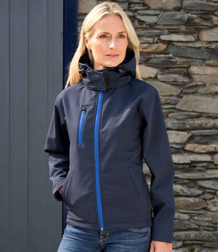 Result Recycled R230F Ladies Hooded Soft Shell Jacket