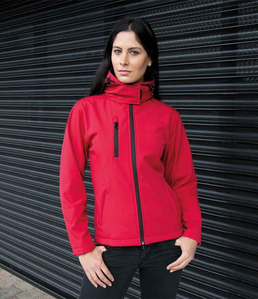 Result Recycled R230F Ladies Hooded Soft Shell Jacket