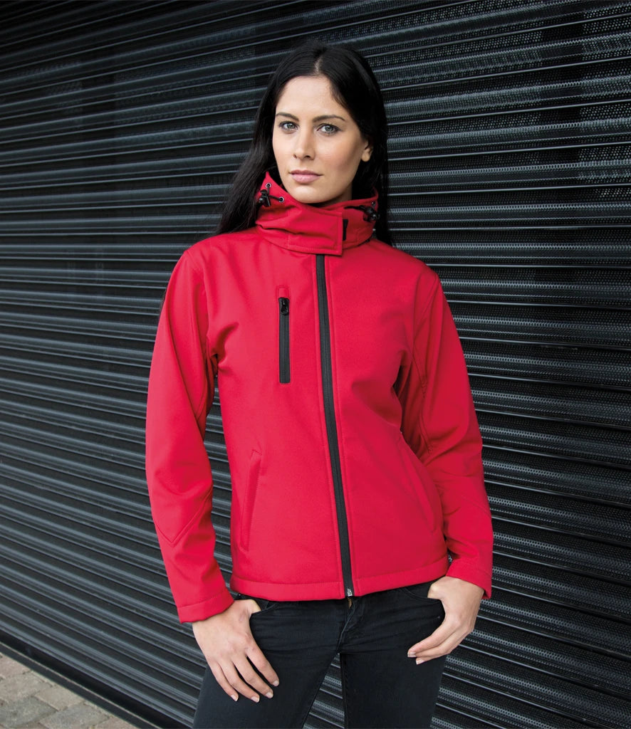 Result Recycled R230F Ladies Hooded Soft Shell Jacket